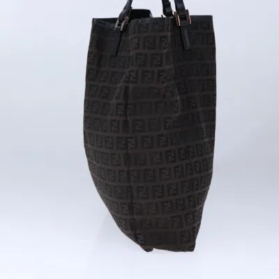 Pre-owned Fendi Zucchino Brown Canvas Tote Bag ()