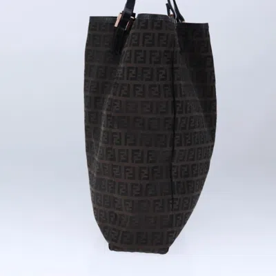 Pre-owned Fendi Zucchino Brown Canvas Tote Bag ()