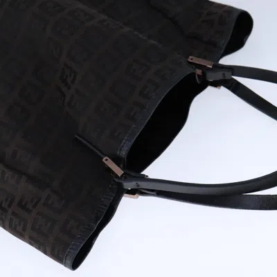 Pre-owned Fendi Zucchino Brown Canvas Tote Bag ()