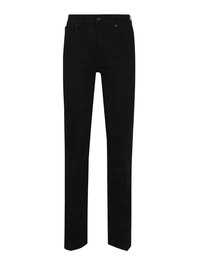 7 For All Mankind High-waisted Flared Jeans With Five-pocket Styling In Black