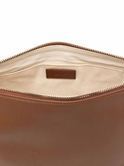 Apc A.p.c. Women Vera Leather Shoulder Bag In Brown