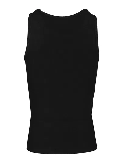 Balenciaga Black Nano Bb Tank Top In Black
