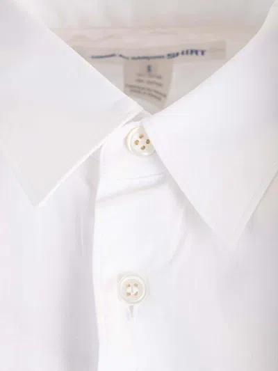 Comme Des Garçons Long Sleeve Shirt Featuring Button Cuffs In White