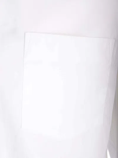 Comme Des Garçons Long Sleeve Shirt Featuring Button Cuffs In White