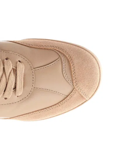 Chloé Kick Quilted Leather Sneakers In Pink Tea