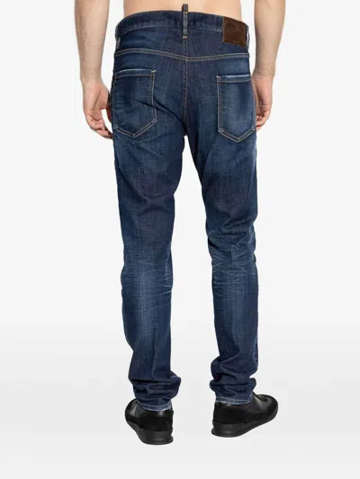 Dsquared2 Pants 5 Pockets In Blue