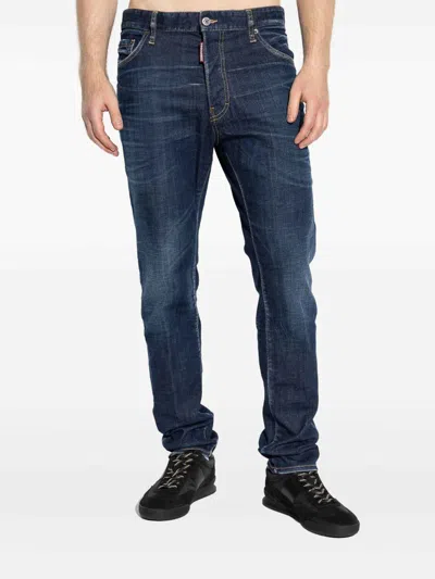 Dsquared2 Pants 5 Pockets In Blue