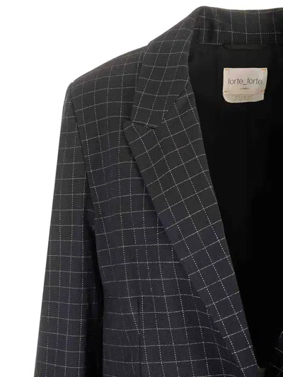 Forte Forte Boxy Fit Blazer In Gray