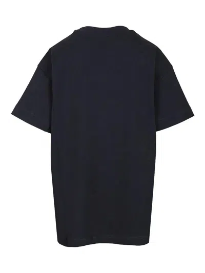 Givenchy Navy Blue Cotton Oversize T-shirt In Blue