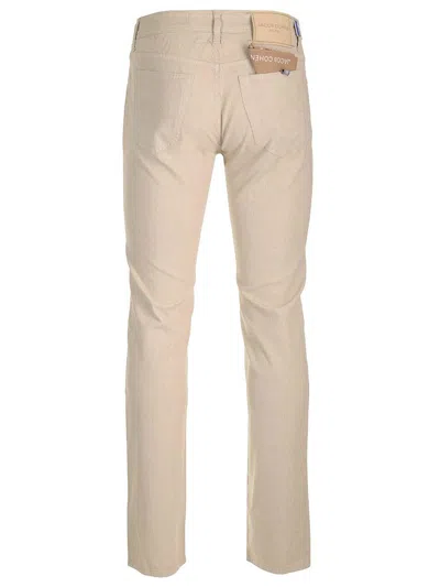 Jacob Cohen Tailored Off-white Trousers In Neutral