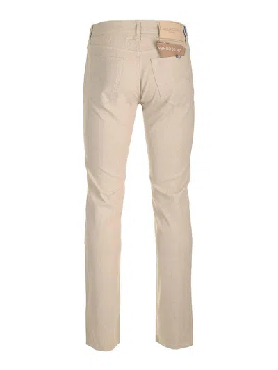 Jacob Cohen Tailored Off-white Trousers In Neutral