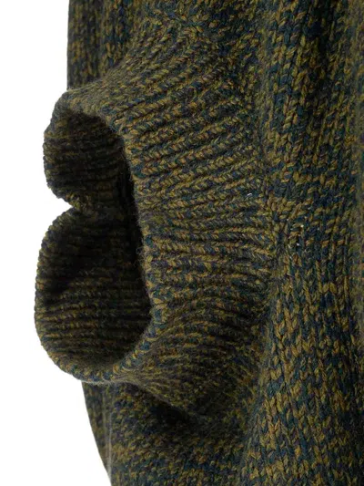 Loewe Multi-panel Design Wool-blend Jumper In Green