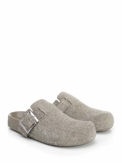 Loewe Ease Buckle Mule In Gray