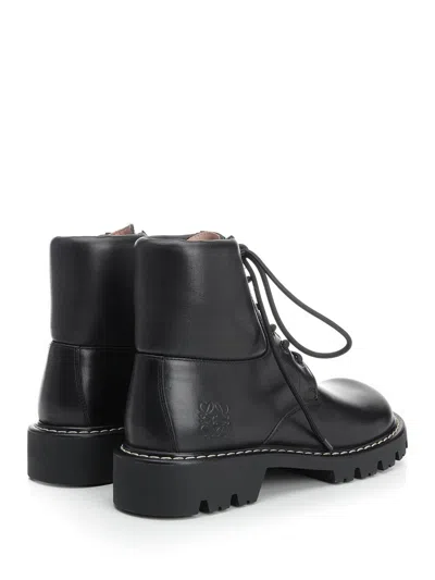 Loewe Sierra Ankle Boots In Vegetable Tanned Calfskin In Black