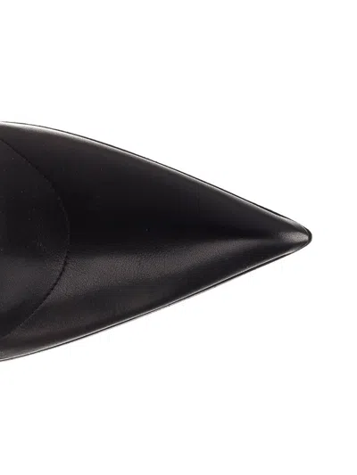 Loewe Leather Comic Folded Pumps 90 In Black