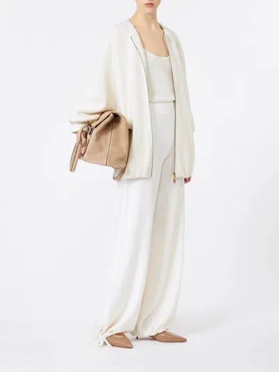 Max Mara White Cirino Jacket In Neutral