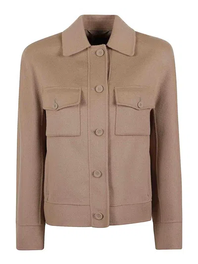 Max Mara Double Jacket In Pink