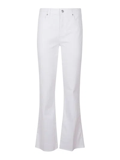 Paige Tailored Flared Pants With High Waist In White
