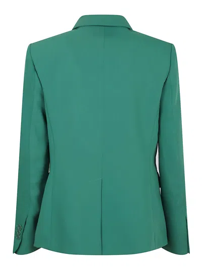 P.a.r.o.s.h Tailored Single Button Jacket With Notched Lapel In Green