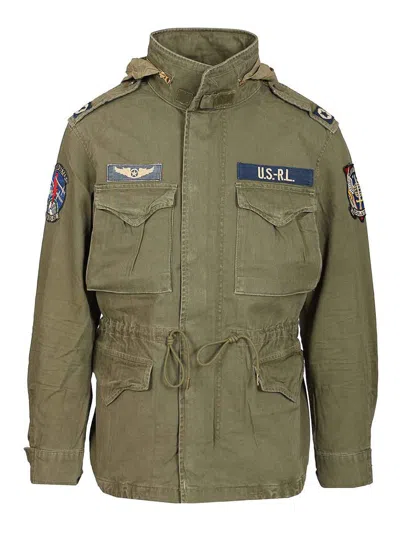 Polo Ralph Lauren The Iconic Military Jacket With Logo In Green