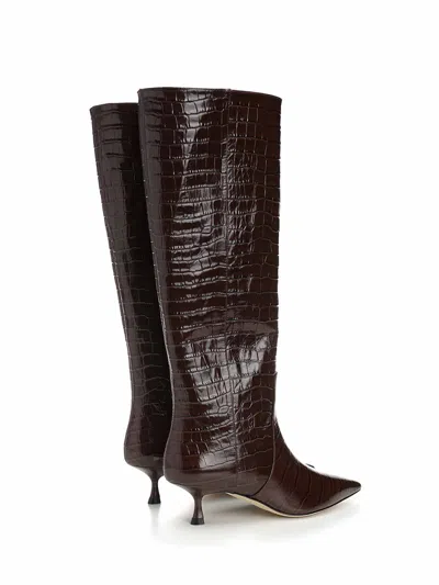 Stuart Weitzman 50mm Naomi Boots In Brown