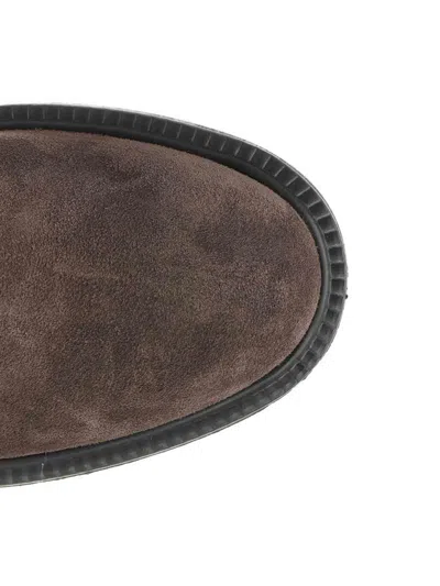 Tod's Gomma T60 73l Tronchetto Elast. Boots Brown In Brown