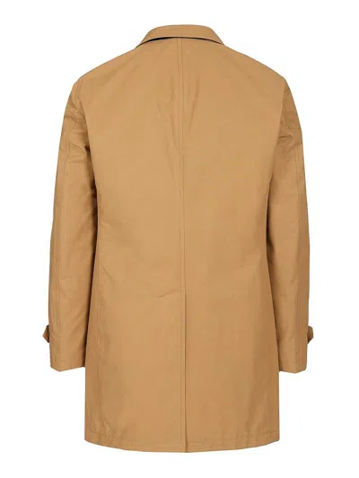Tagliatore Impermeabile Sfoderato Nolan Misto Cotone In Brown