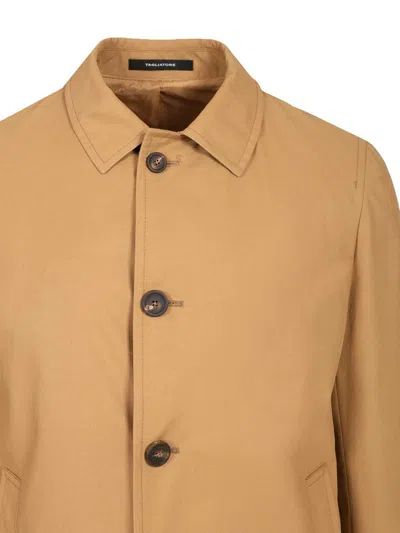 Tagliatore Impermeabile Sfoderato Nolan Misto Cotone In Brown