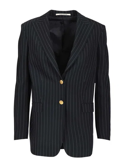 Tagliatore Bertha Long Blazer In Blue