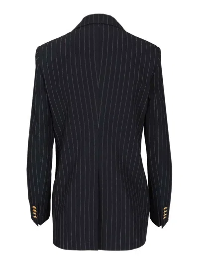 Tagliatore Bertha Long Blazer In Blue