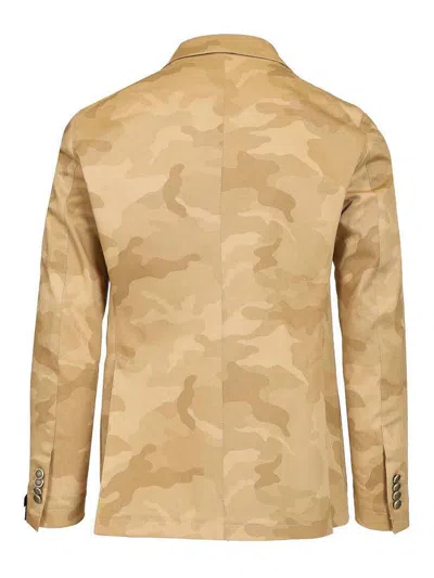 Tagliatore Montecarlo Doppio Petto Misto Lana Crepe In Brown