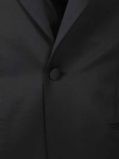 Zegna Single-breasted Two-piece Suit In Black