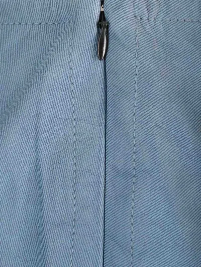 Stand Studio Leather Mini Skirt In Blue