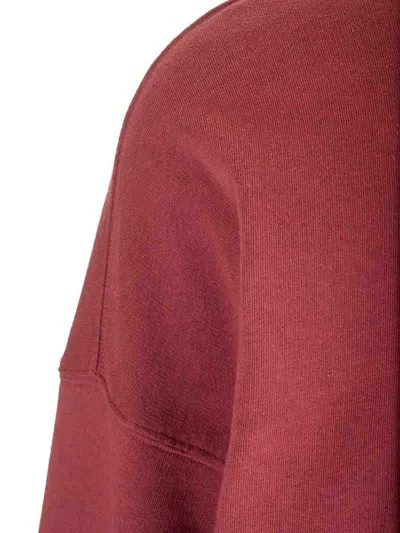 Magliano Logo-print Asymmetric Sweatshirt In Purple