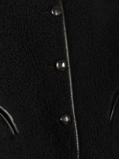 Blazé Milano Reversible Jacket Textured Fabric In Black