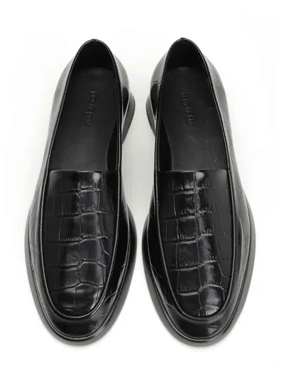Fear Of God Crocodile-embossed Loafers In Black