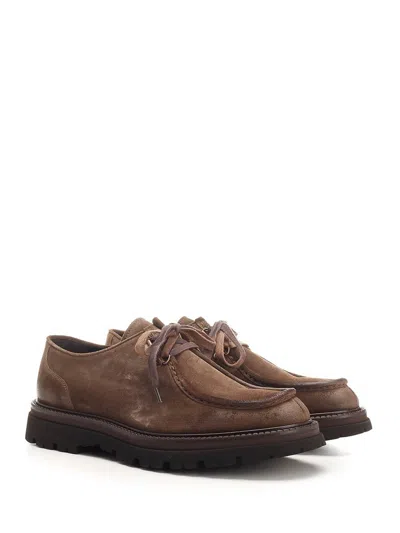 Corvari Lace Up Softy Dunn Bottom In Brown
