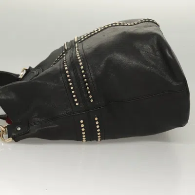 Pre-owned Givenchy Nightingale Black Leather Tote Bag ()
