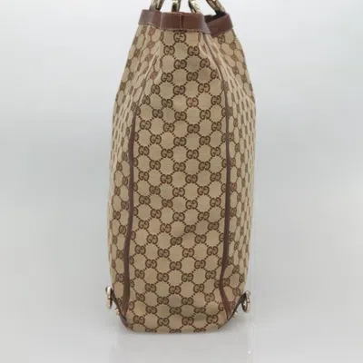 Pre-owned Gucci Abbey Beige Canvas Tote Bag ()