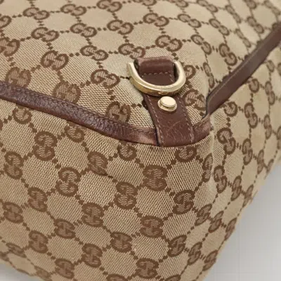 Pre-owned Gucci Abbey Beige Canvas Tote Bag ()