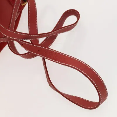 Pre-owned Gucci Bamboo Red Suede Backpack Bag ()