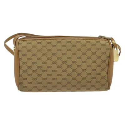 Pre-owned Gucci Gg Canvas Beige Canvas Shoulder Bag ()