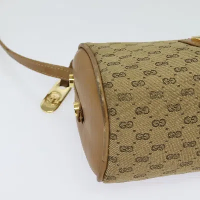 Pre-owned Gucci Gg Canvas Beige Canvas Shoulder Bag ()
