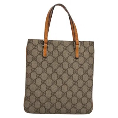 Pre-owned Gucci Gg Canvas Beige Canvas Tote Bag ()