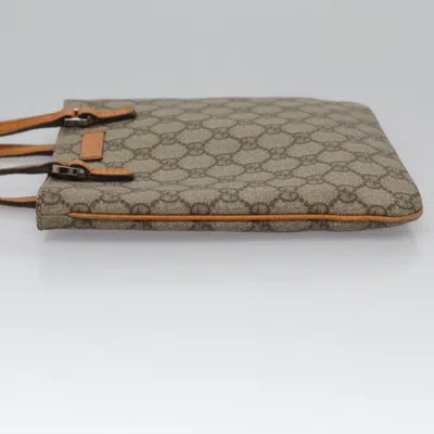 Pre-owned Gucci Gg Canvas Beige Canvas Tote Bag ()