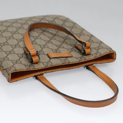 Pre-owned Gucci Gg Canvas Beige Canvas Tote Bag ()