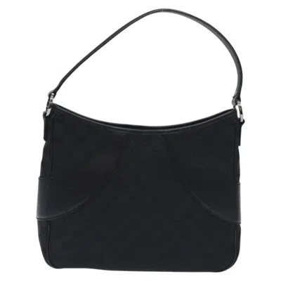 Pre-owned Gucci Gg Canvas Black Canvas Shoulder Bag ()