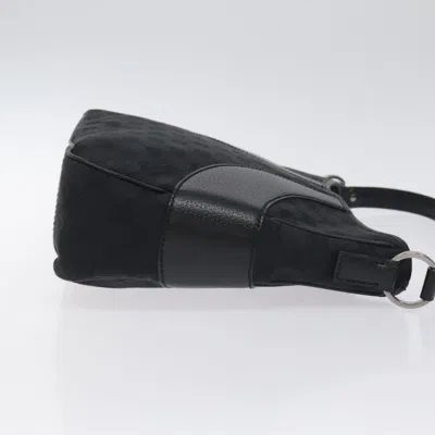 Pre-owned Gucci Gg Canvas Black Canvas Shoulder Bag ()