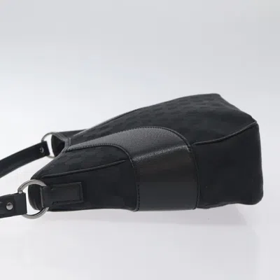 Pre-owned Gucci Gg Canvas Black Canvas Shoulder Bag ()