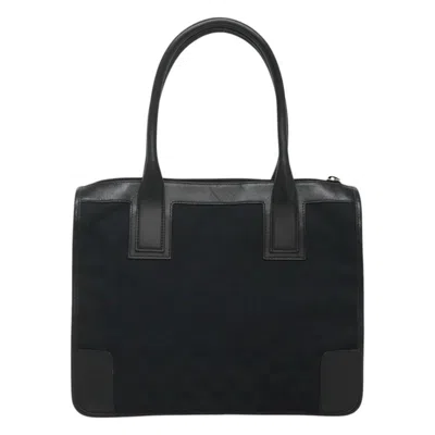 Pre-owned Gucci Gg Canvas Black Canvas Tote Bag ()